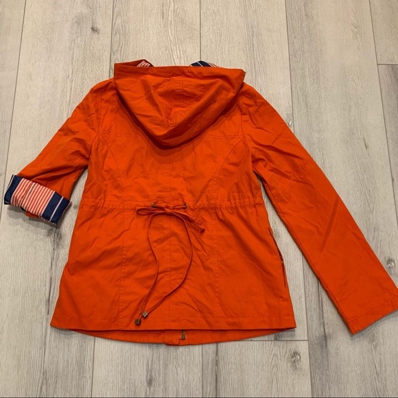 Anthropology TULLE Orange Hooded Lined Jacket - Picture 8 of 10